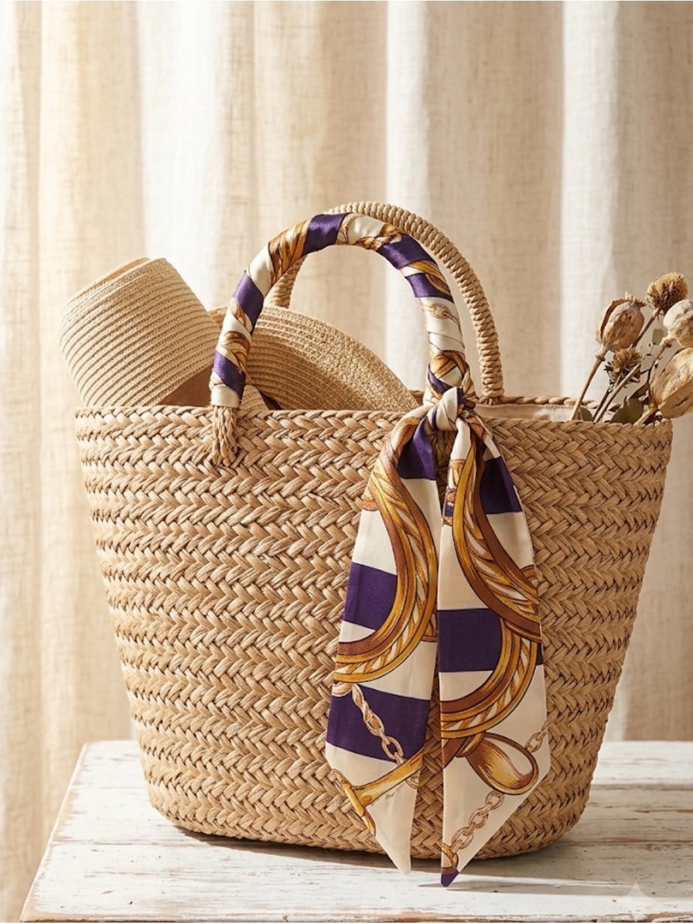 Twilly Cream Scarf Accent , scarf only